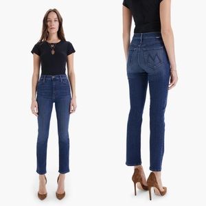 MOTHER The Swooner Rascal Ankle Straight-Leg Jean in Hot Springs